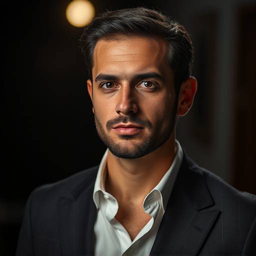 Foto de Lucas Oliveira, especialista em iluminaäão da Elegância Brasileira.